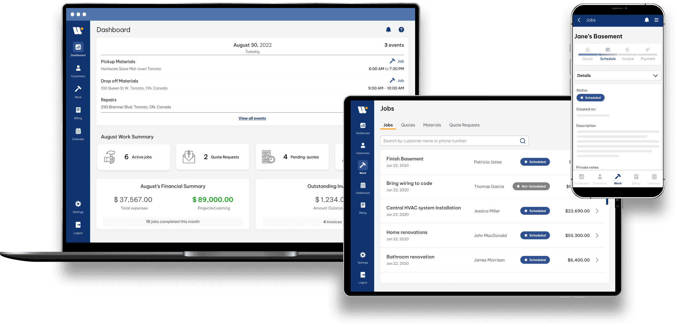 WireBuddy app Work Page